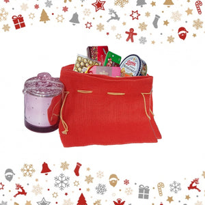 Premium Jute Christmas Themed Red Sack (5 Pack+)